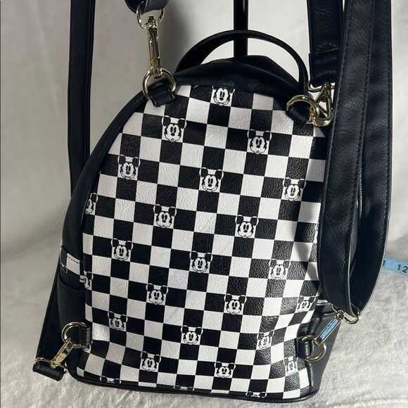Loungefly Disney Black and White Checkered Mickey Backpack main image 9
